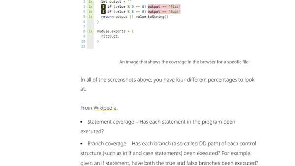 Reading Code Coverage