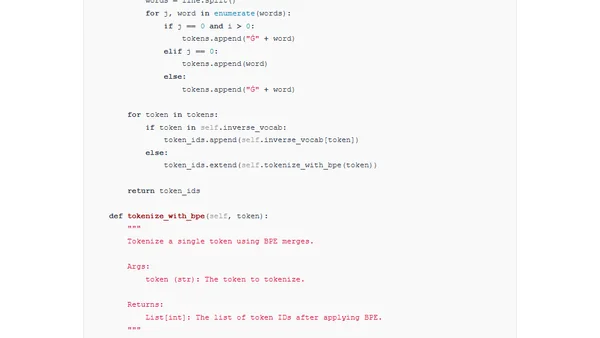 Implementing A Byte Pair Encoding (BPE) Tokenizer From Scratch