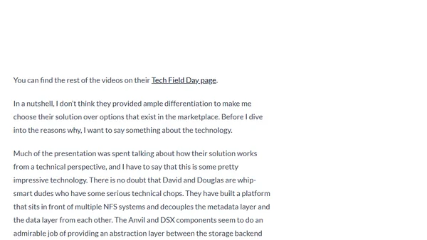 Cloud Field Day - First Impressions on Hammerspace