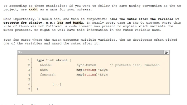 What should your mutexes be named?