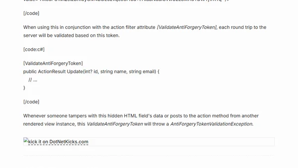 ASP.NET MVC preview 5's AntiForgeryToken helper method and attribute