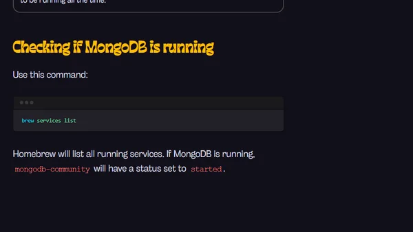 Installing MongoDB on Mac (Catalina and non-Catalina)