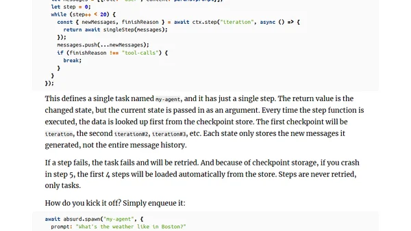 Absurd Workflows: Durable Execution With Just Postgres