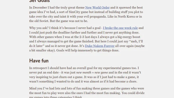 The Experimental Games