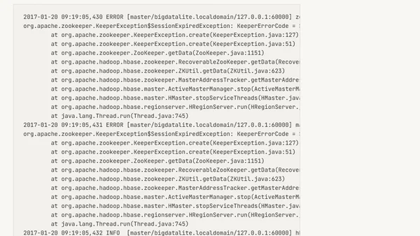 HBase crash after resuming suspended VM