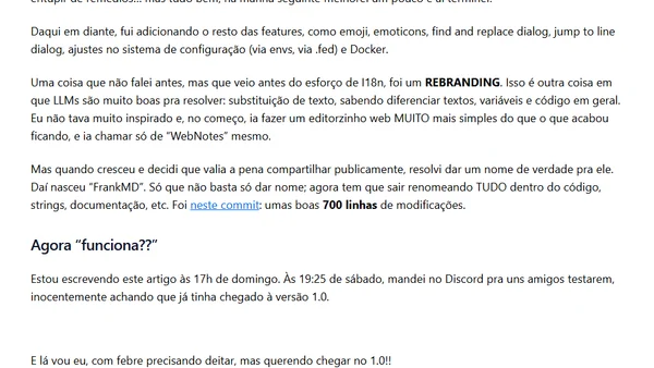 Vibe Code: Fiz um Editor de Markdown do zero com Claude Code (FrankMD) PARTE 2