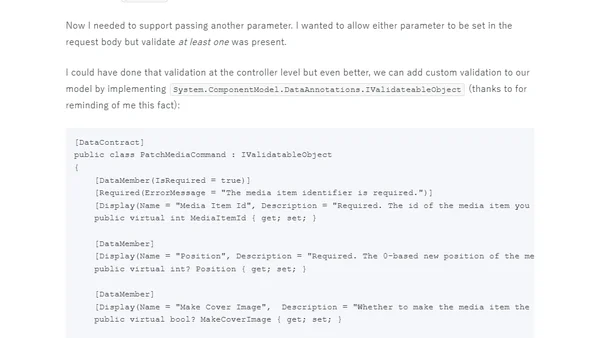 Simple PATCH validation in ASP.NET Web API