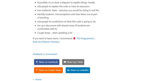 Teaching Tech Together Book Summary