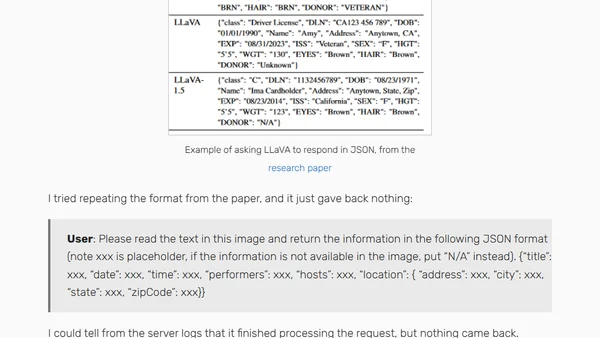 Rough Experiments with Llamafile and LLaVA 1.5