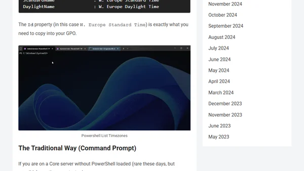 Automation using Group Policy – Configure Time Zone using GPOs
