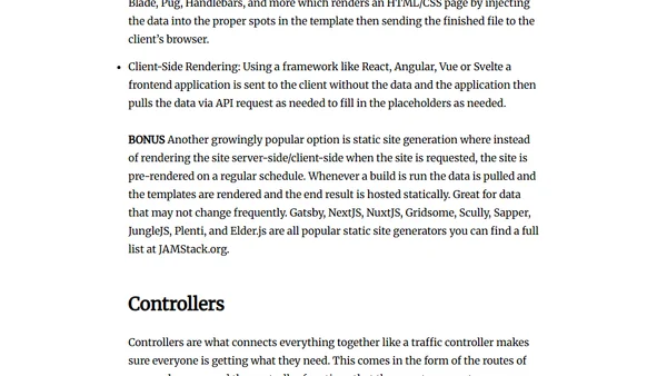 Understanding MVC (Models - Views - Controllers)