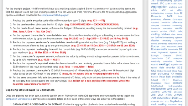 MongoDB Data Masking Examples