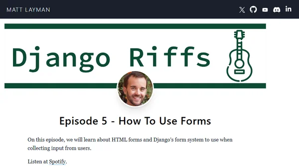Episode 5 - How To Use Forms
