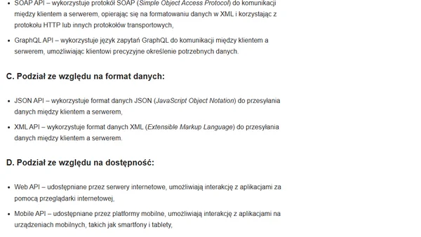 Czym jest API i jakie są jego rodzaje?
