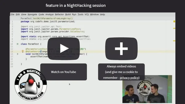 Parameterized Tests in JUnit 5