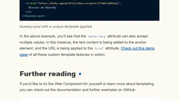 bluesky-post Web Component