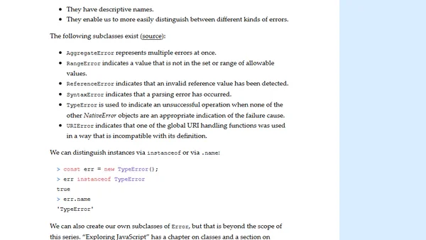[Web dev for beginners] JavaScript exceptions