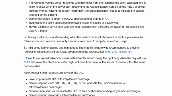 Give the world back FollowRedirects XMLHttpRequest