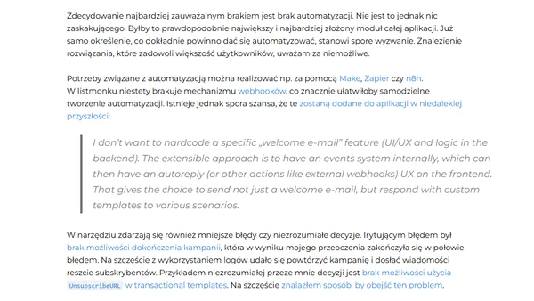 Listmonk — darmowy mailing manager — studium przypadku i implementacja