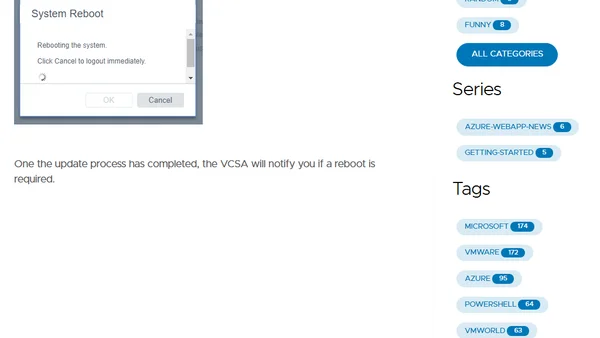 How To... Patch VCSA