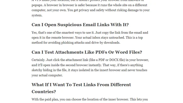 Try a Browser In Browser! (For Free!)