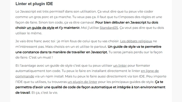 Bien débuter en Javascript