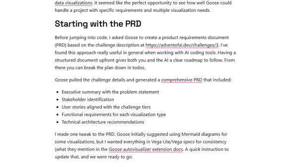Advent of AI 2025 - Day 3: Building Data Visualizations with Goose