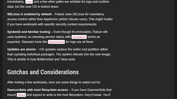 Flatcar Container Linux on AKS: First Look