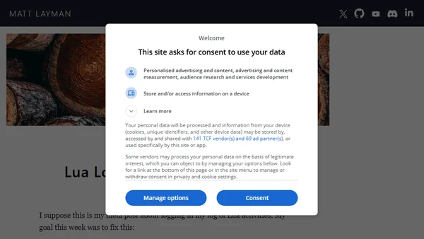Lua Log #3: Logging Without Logging