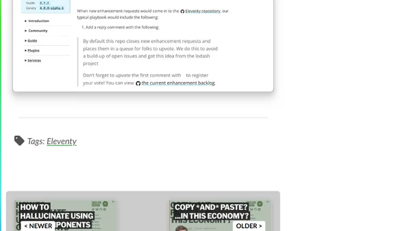How we use GitHub Issues (on 11ty) and how that’s Changing