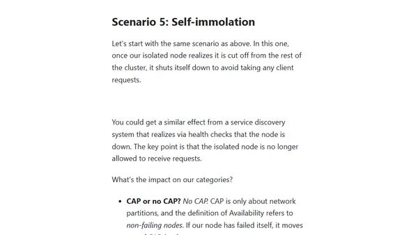 CAP or no CAP? Understanding when the CAP theorem applies and what it means.