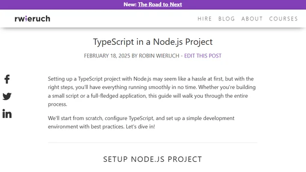 TypeScript in a Node.js Project