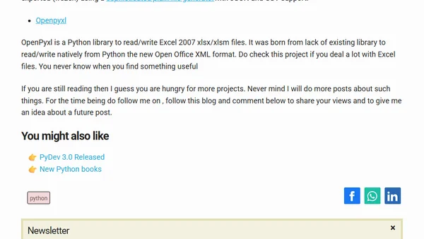 Some Python projects worth looking at