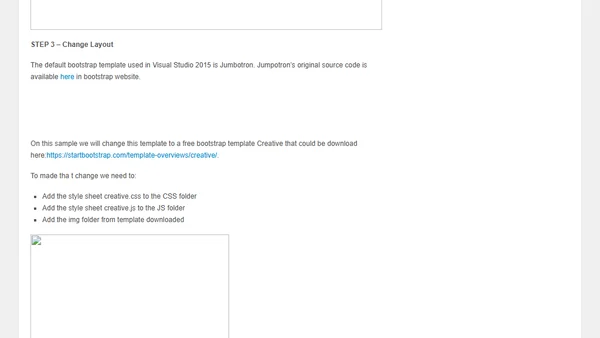 ASP.NET Core 1.0 – Change Bootstrap layout in 3 Steps