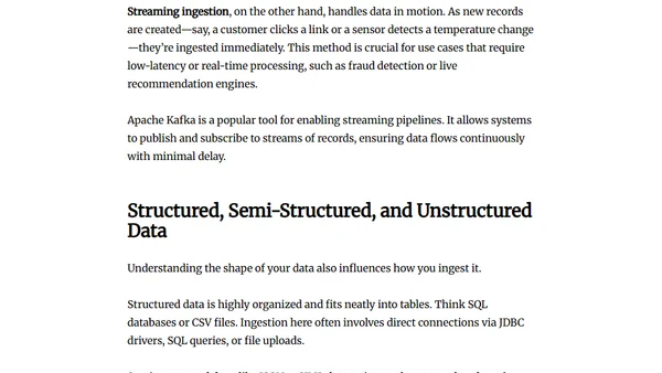 Introduction to Data Engineering Concepts | Understanding Data Sources and Ingestion