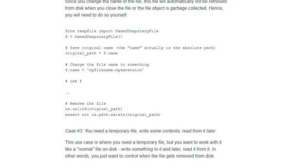 tempfile.NamedTemporaryFile() in Python