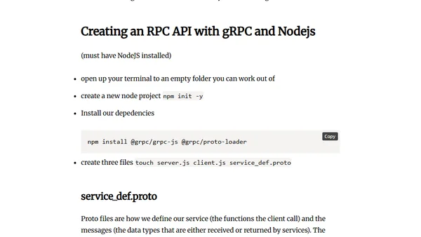 Understanding RPC (tour of API protocols, gRPC nodejs walkthrough, and Apache Arrow Flight)