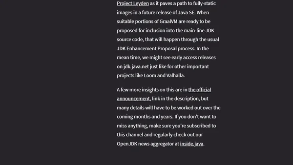 GraalVM In OpenJDK And More JavaOne Announcements - Inside Java Newscast #36