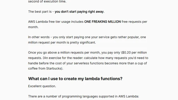 AWS Made Simple: WTF is AWS Lambda?