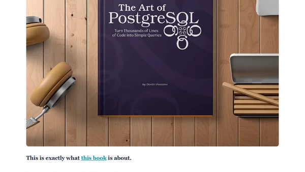 The Art of PostgreSQL is out!