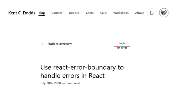 Use react-error-boundary to handle errors in React