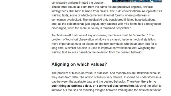 When AIs must overcome the data