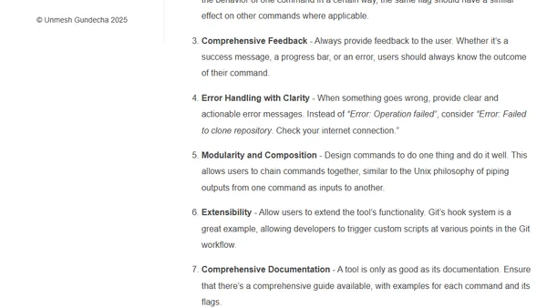 Designing Command Line Tools