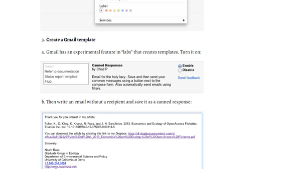 Setting up Automated Reprint Requests in Gmail