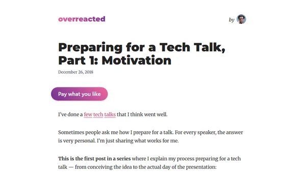 Preparing for a Tech Talk, Part 1: Motivation