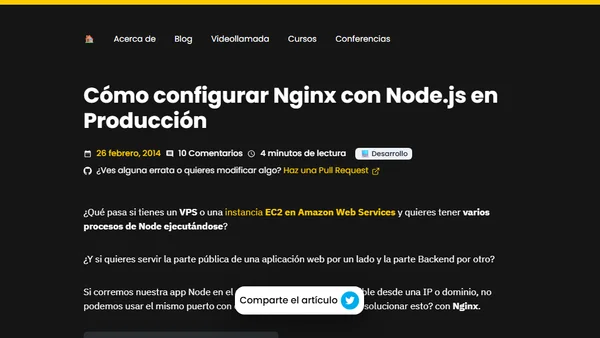 Cómo configurar Nginx con Node.js en Producción