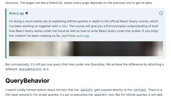 How Infinite Queries work