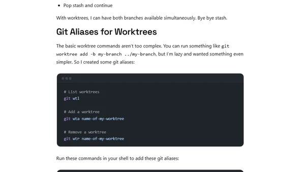 Git Worktrees: Git Done Right