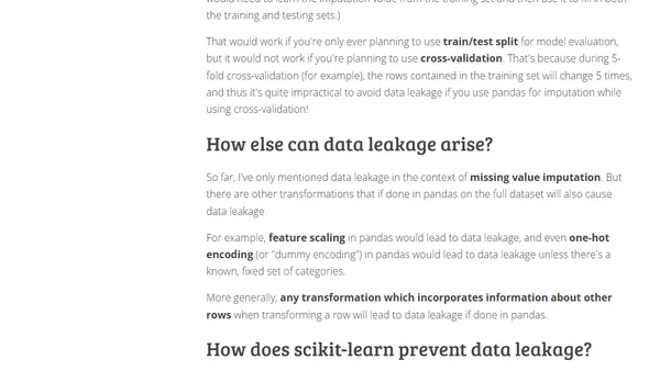 How to prevent data leakage in pandas & scikit-learn ☔