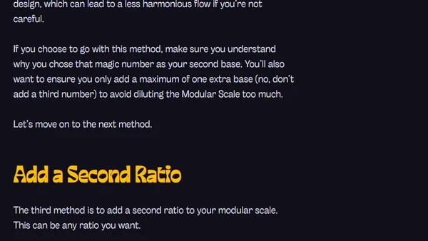 Responsive Modular Scale